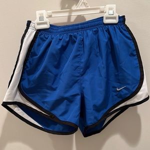 Blue Nike shorts